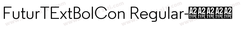 FuturTExtBolCon Regular字体转换